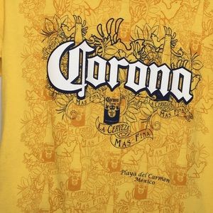 Corona  Logo Carmen de Playa  T Shirt L